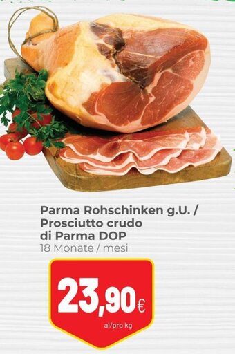 Coop Parma Rohschinken g.U. / Prosciutto crudo di Parma DOP 18 Monate / mesi offerta