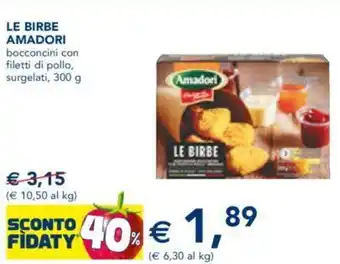 Le Libre Amadori bocconcini con filetti di pollo, surgelati, 300 g