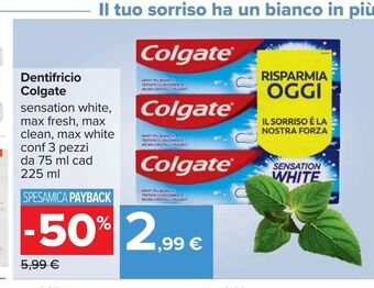 Carrefour Iper Dentifricio colgate offerta