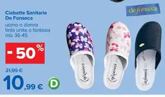 Ciabatte santitarie de fonseca
