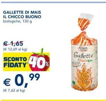 Esselunga Gallette Di Mais IL Chicco Buono biologiche, 130 g offerta