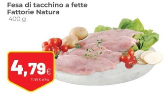 Coop Fattorie Natura Fesa di tacchino a fette 400 g offerta