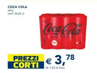Esselunga Coca Cola Zero, conf. 8x33 cl offerta