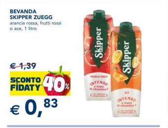 Esselunga Bevanda Skipper Zuegg offerta