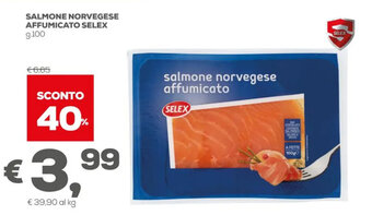 Pan Selex Salmone Norvegese Affumicato g.100 offerta