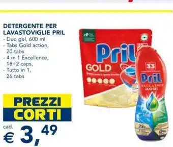 Esselunga Pril Detergente Per Lavastoviglie 600 ml offerta