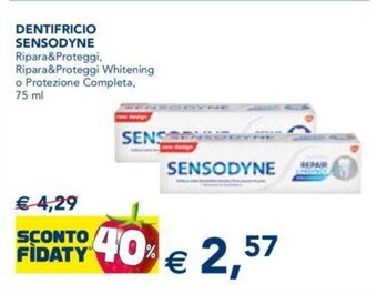 Esselunga Sensodyne Dentifricio 75 ml offerta