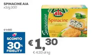 Pan AIA Spinacine x3/g.300 offerta