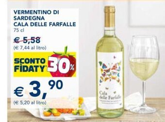 Esselunga Vermentino Di Sardegna Cala Delle Farfalle 75 cl offerta