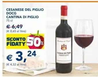 Esselunga Cesanese Del Piglio DOCG Cantina Di Piglio 75 cl offerta