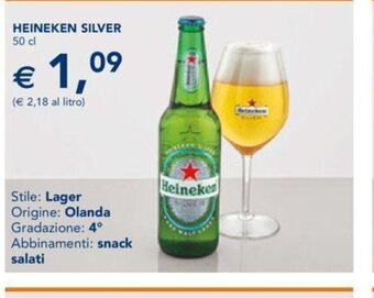 Esselunga Heineken Silver 50 cl offerta