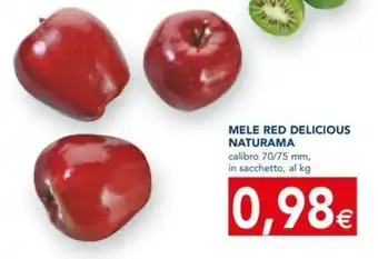 Esselunga Mele Red Delicious Naturama calibro 70/75 mm offerta