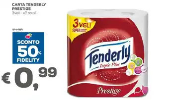 Pan Tenderly Carta Prestige 3 veli x2 rotoli offerta