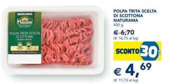 Esselunga Polpa Trita Scelta Di Scottona Naturama 400 g offerta