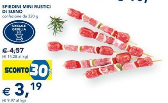 Esselunga Spiedini Mini Rustici Di Suino 320 g offerta