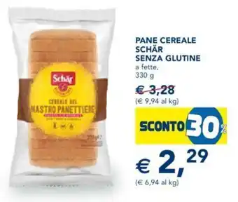 Esselunga Schär Pane Cereale Senza Glutine 330 g offerta
