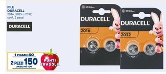 Esselunga Pile Duracell 2016. 2025 o 2032 conf. 2 pezzi offerta