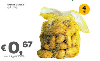 Pan Patate Gialle kg. 4 offerta