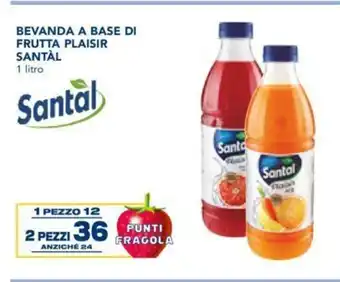 Esselunga Santal Bevanda A Base Di Frutta Plaisir 1 litro 2 pezzi offerta