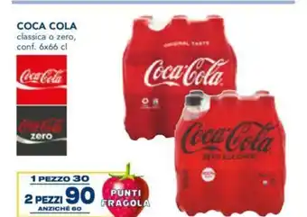 Esselunga Coca Cola classica o zero , conf. 6 x 66 cl 2 pezzi offerta
