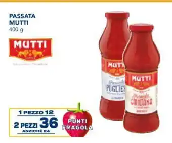 Esselunga Passata Mutti 400 g 2 pezzi offerta
