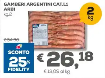 Pan Arbi Gamberi Argentini Cat. L1 kg.2 offerta