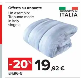 Offerta su trapunte