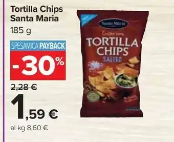 Carrefour Market Tortilla chips santa maria 185g offerta
