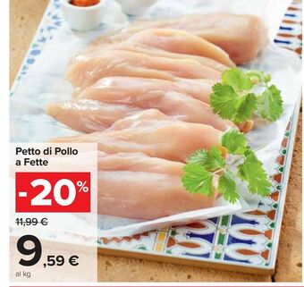 Carrefour Market Petto di pollo a fette offerta