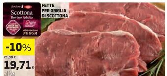 Coop Fette per griglia di scottona offerta