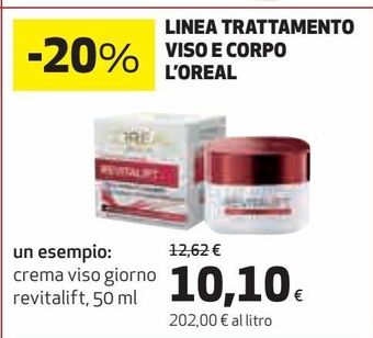 Coop Linea trattamento viso e corpo l'oreal offerta