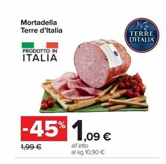 Carrefour Iper Mortadella terre d'italia offerta