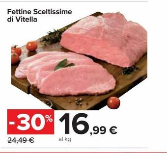 Carrefour Market Fettine sceltissime di vitello offerta