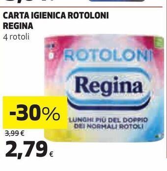 Coop Carta igienica rotoloni regina offerta