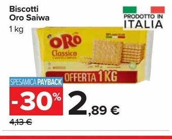 Biscotti oro saiwa 1 kg