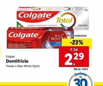 Lidl Dentifricio offerta