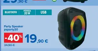 Carrefour Iper Party speaker psparty20 offerta