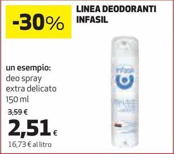 Coop Linea deodoranti infasil offerta