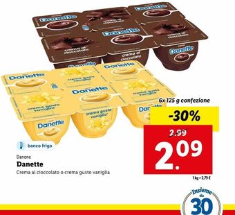 Lidl Danette offerta