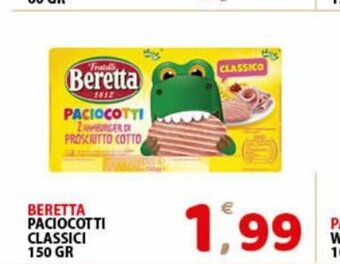 Premium Supermercati Beretta Paciocotti Classici 150 gr offerta