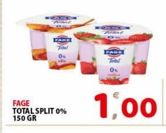 Premium Supermercati Fage Total Split 0% 150 gr offerta