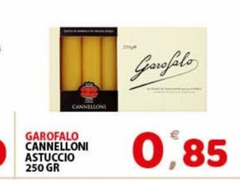 Premium Supermercati Garofalo Cannelloni Astuccio 250 gr offerta