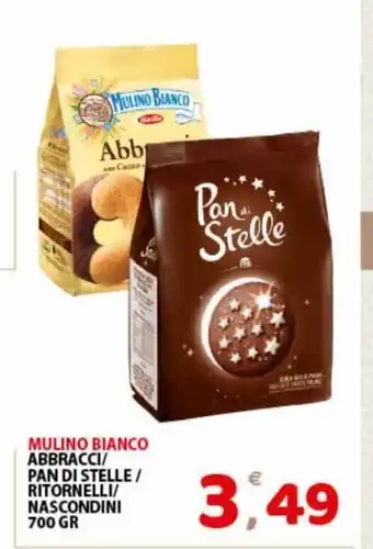 Premium Supermercati Mulino Bianco Abbracci/Pan Di Stelle/Ritornelli/Nascondini 700 gr offerta