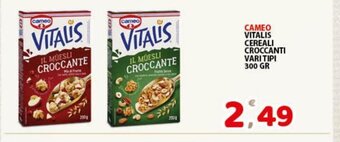 Premium Supermercati Cameo Vitalis Cereali Croccanti Vari Tipi 300 gr offerta