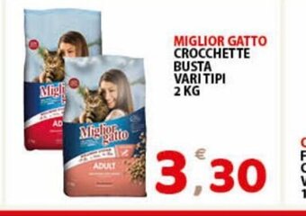 Premium Supermercati Miglior Gatto Crocchette Busta Vari Tipi 2 Kg offerta