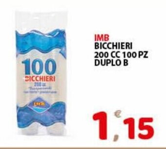 IMB Bicchieri 200 cc 100 pz Duplo B