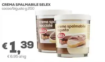 Pan Selex Crema Spalmabile cacao/bigusto g.200 offerta