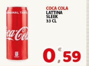 Premium Supermercati Coca Cola Lattina Sleek 33 cl offerta