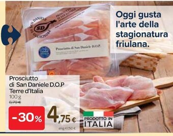 Carrefour Express Prosciutto di San Daniele D.O.P. Terre d'Italia 100 g offerta