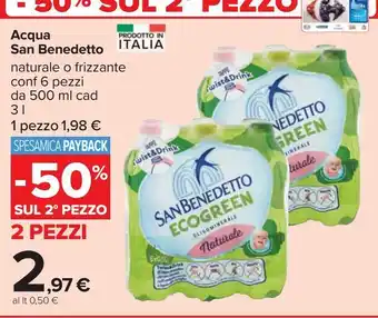 Carrefour Iper Acqua san benedetto offerta